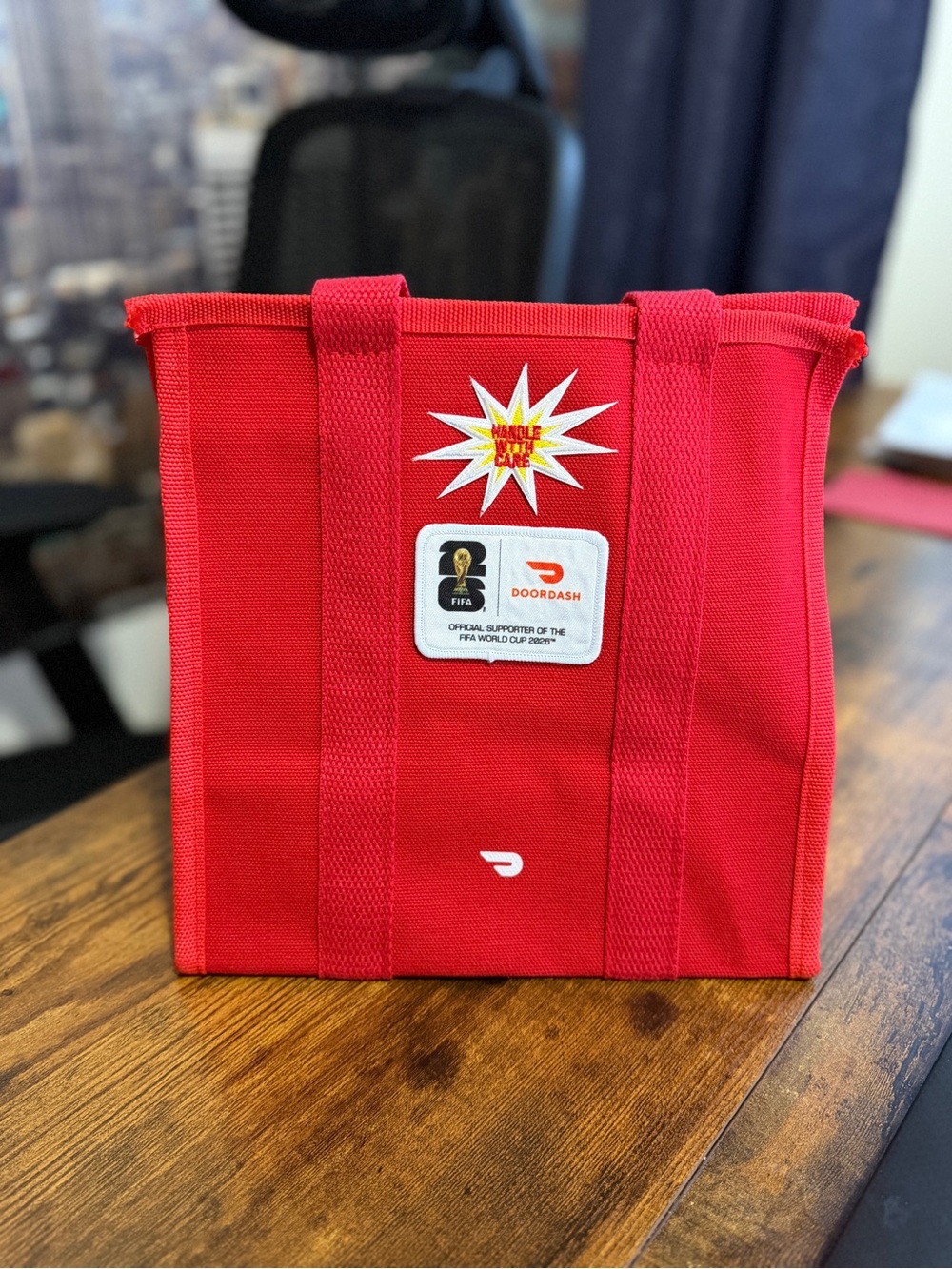 DoorDash FIFA WORLD CUP Red Tote Bag